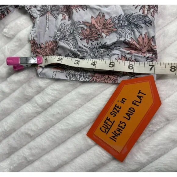 Sunrise Kingdom Vintage Design Hawaiian Palm Print Button Down Light Blue Coral - Picture 6 of 15